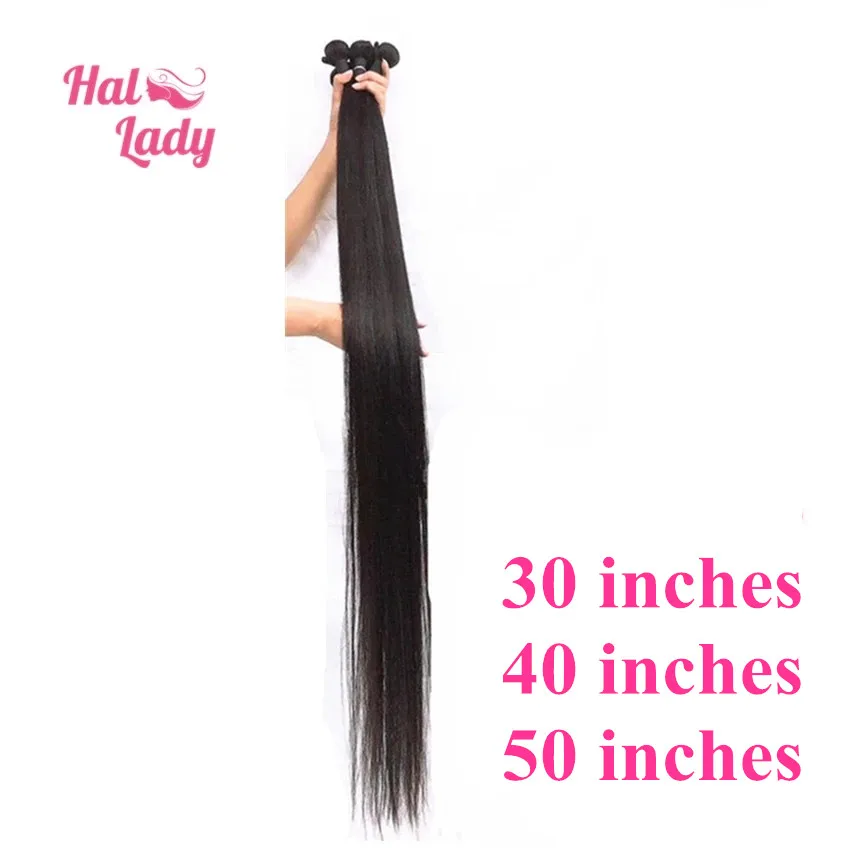 

Halo Lady Beauty Brazilian Virgin Hair Extension Straight Unprocessed Human Hair Weaves 30 32 34 36 38 40 50 Inches 1 Bundle 1b