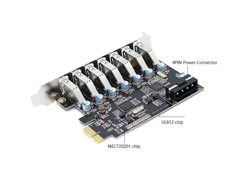 супер скоростной адаптер pcie с 7