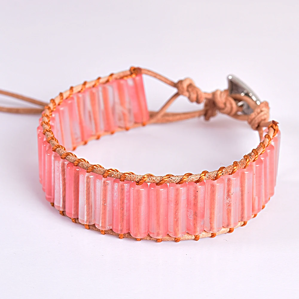 Браслеты Asingleoo с бусинами в форме арбуза и кристаллами браслеты богемном стиле