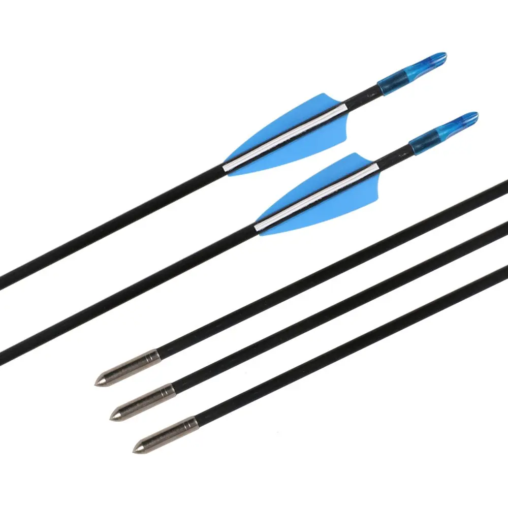 Стрелы из стекловолокна для стрельбы лука 31 дюймовые охотничьи стрелы
