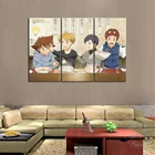 DIGIMON Приключения последняя Эволюция KIZUNA анимация искусство стены Картина гостиная декор 3 шт. мультфильм живопись без рамки