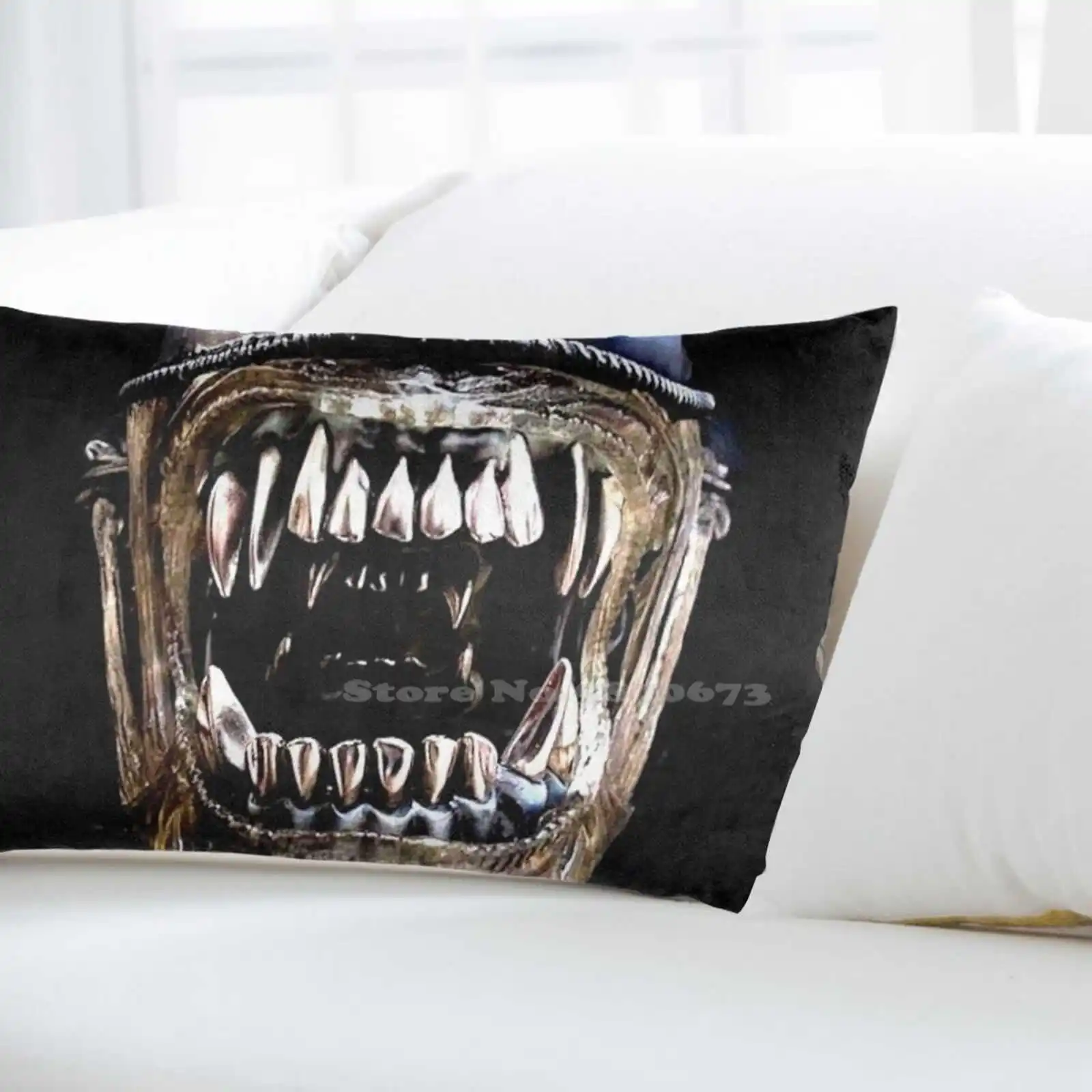 Xenomorph Mouth Bedding Pillow Cases Cover Skull Skulls Skeleton Pattern Patterns Halloween Art |