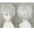 Аниме Gintama Silver Soul костюм Саката гинтоки парик gintoki серебро белый парик для косплея + парик cap