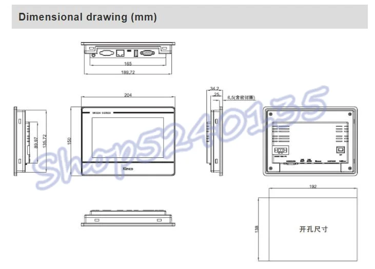 Kinco GL070 GL070E HMI сенсорный экран 7 дюймов 800*480 Ethernet 1 USB хост человеческий интерфейс машины обновление MT4434TE MT4434T