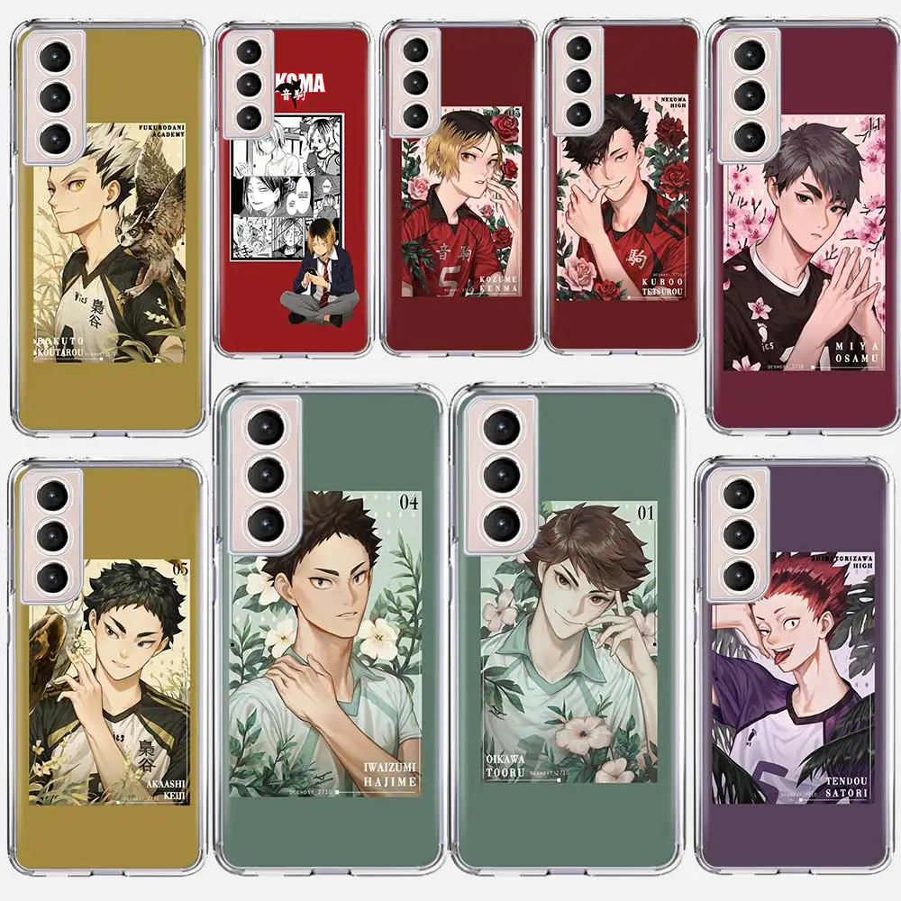 

Japan Anime Haikyuu Silicone Case For Samsung Galaxy S21 Ultra S20 FE S20 Plus S10E S10 S8 S9 Plus S7 Phone Cover Coque