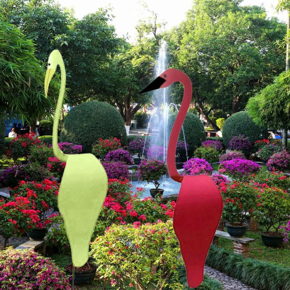 

Swirl Bird Flamingo Swan Whimsical Dynamic Bird Slight Swing Breeze Garden Decor