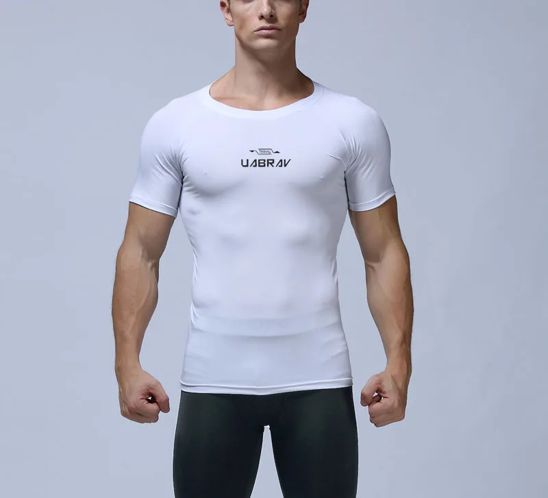 JS1262J Workout фитнес Мужская футболка с коротким рукавом термальная мышечная одежда