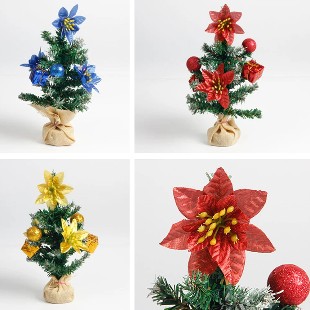 

Decorative Christmas Tree PVC House Holiday Seasonal Mini Festival Home