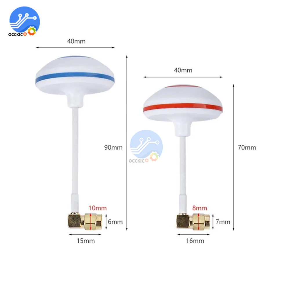Набор мужской антенны в виде гриба 5 8 ГГц TX RX отверстие 90 градусов 2 0-дБи для RC FPV |