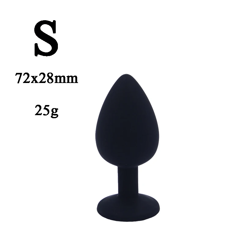 Silicone Anal Plug Butt Unisex Plated Jewelry Sex Stopper Prostate Adult Toys For Men Women Trainer Couples |