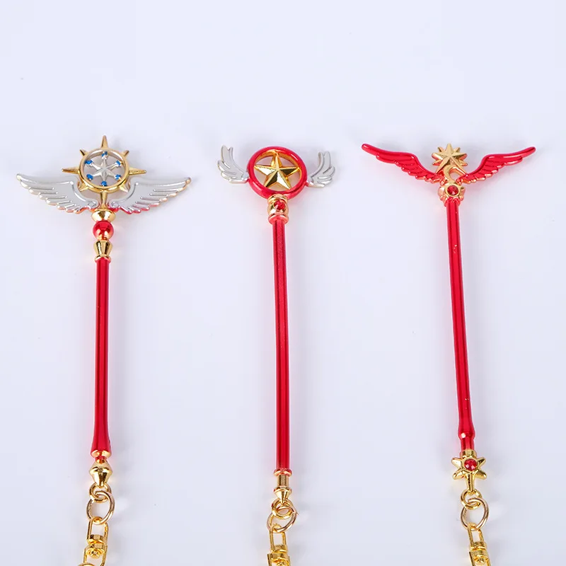 Брелок для ключей косплея из аниме-карты металлический 11 см модный аксессуар