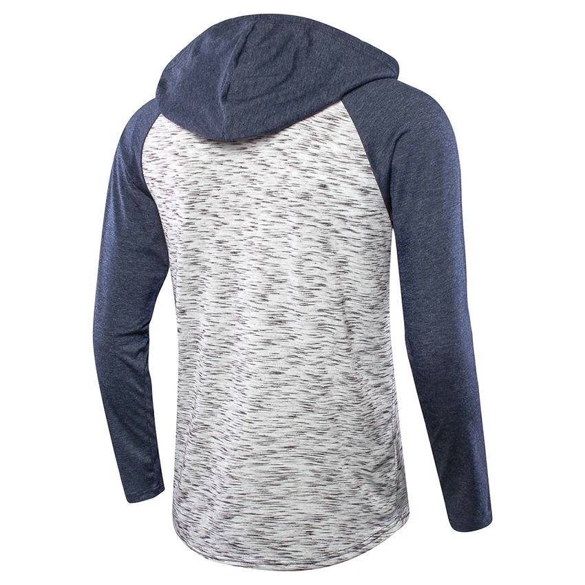 Мужская жаккардовая трикотажная Повседневная футболка с длинным рукавом реглан