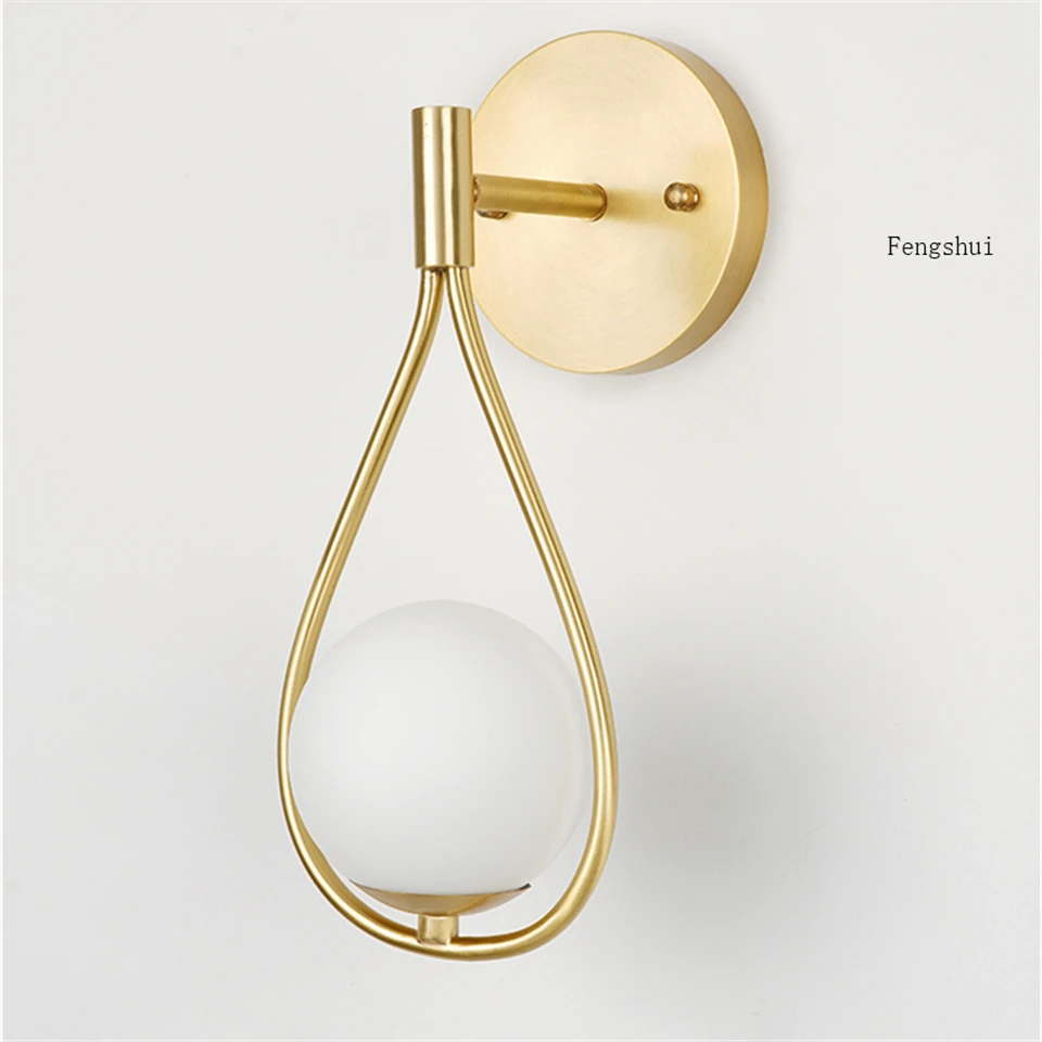 Скандинавский Лофт светодиодный настенный светильник для спальни прикроватный