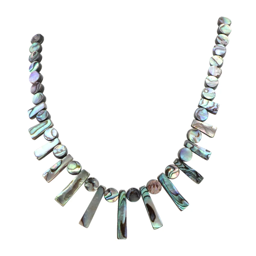 Новая Зеландия искусственное ожерелье бусины натуральный драгоценный камень