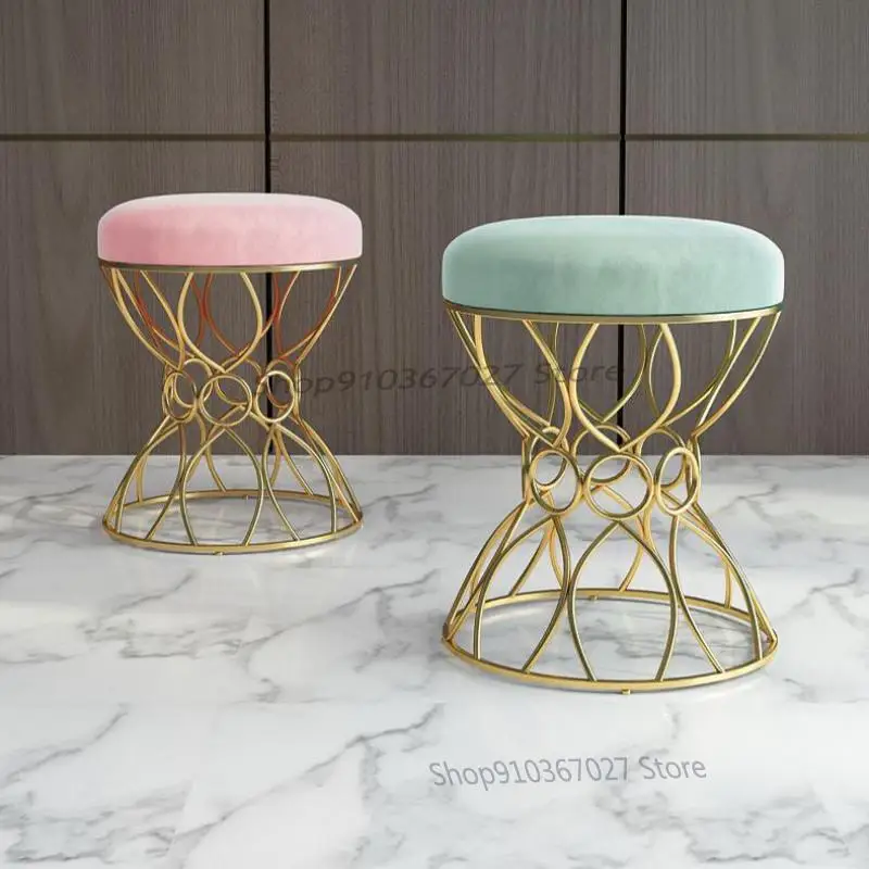 Скандинавский роскошный стул для макияжа тканевый подвесной столик спальни