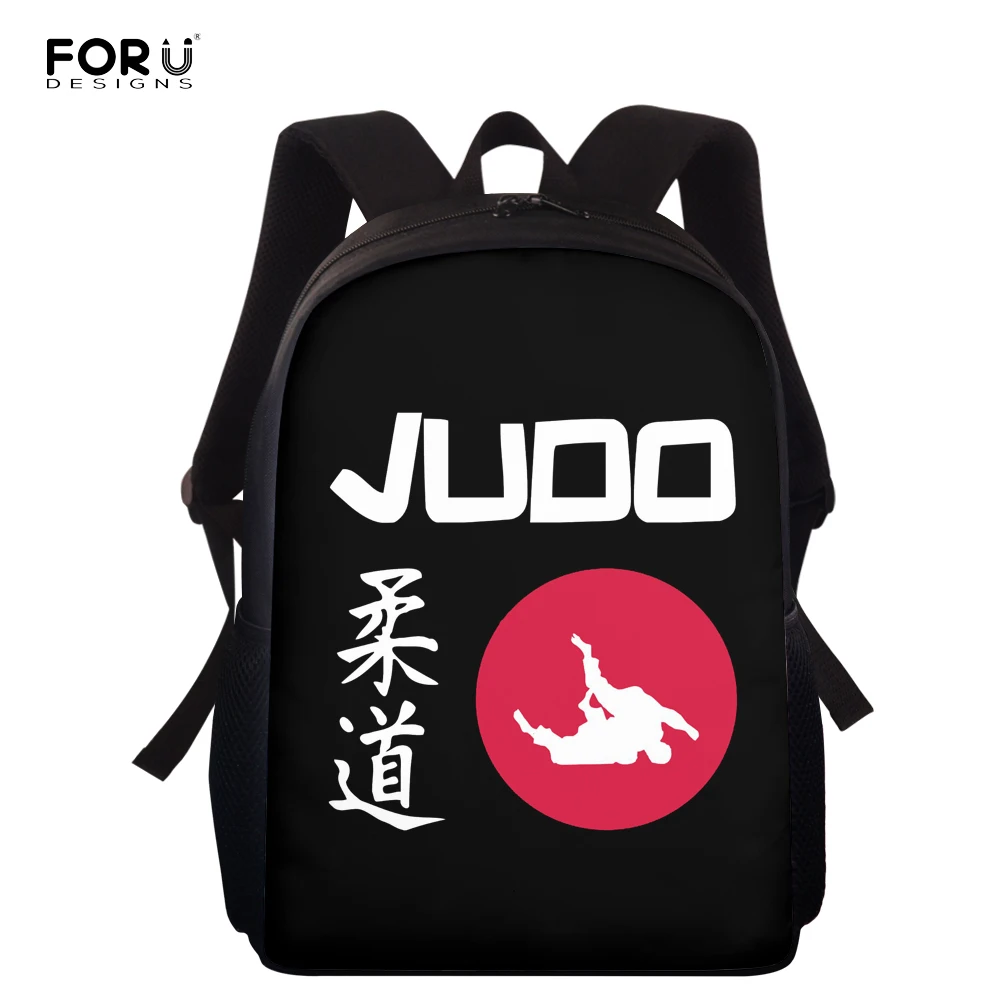 Школьная сумка FORUDESIGNS для маленьких мальчиков 15 дюймов с принтом дзюдо сумки