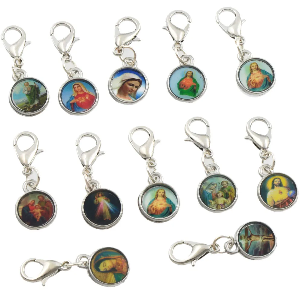 24 шт. медали на тибетскую серебряную католическую религиозную церковь |