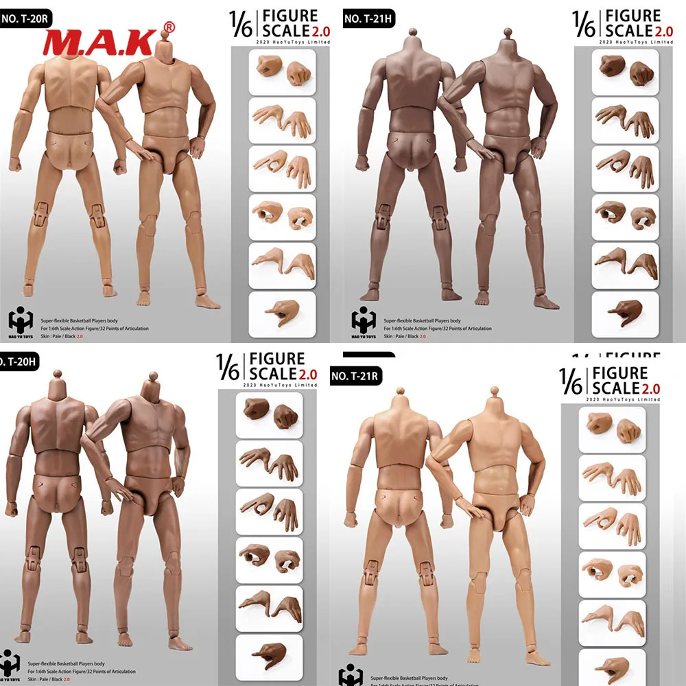 

1/6 HaoYuToys T-20 T-21 Scale NEW2.0 Super Sport Male Body Accessory Model for 12 inches Action Figure