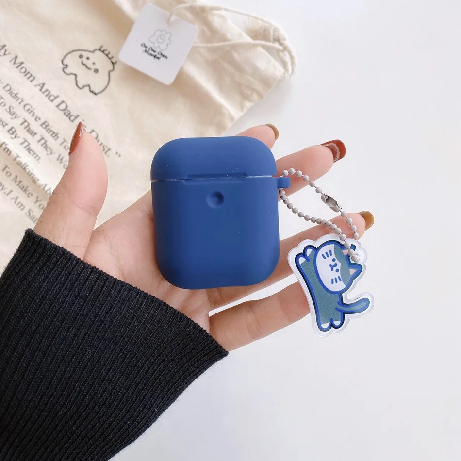 Чехол для AirPods милый мультяшный чехол наушников с изображением медведя и щенка