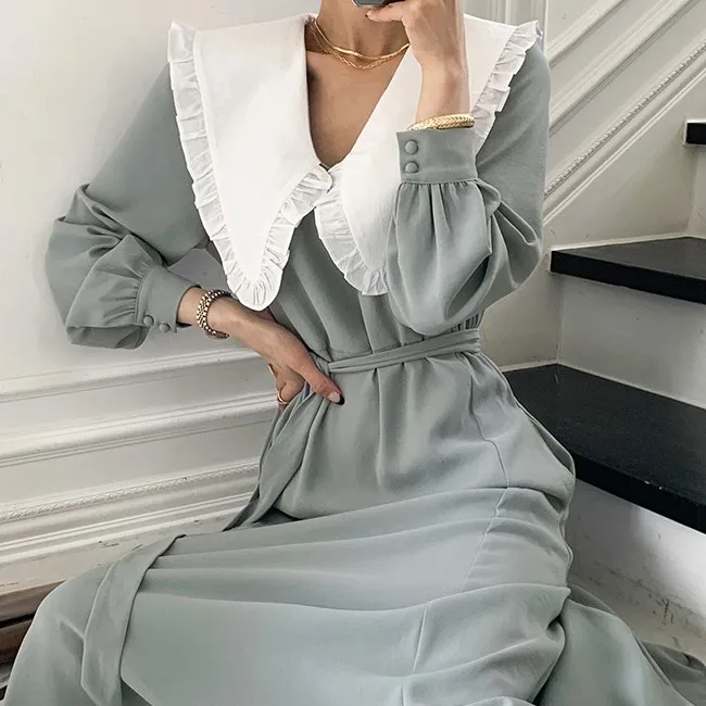

2021 Plus Size Summer Shirt Dress Evening Female Vintage Dress Party Oversize Long Sleeve Beach Women Dresses Robe Vestido Prom
