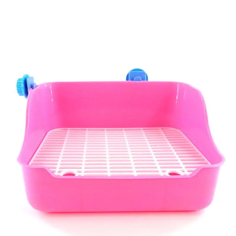 ПЭТ Кролик морская свинья шиншиллы туалет пластик многоцветный кролик Чистка