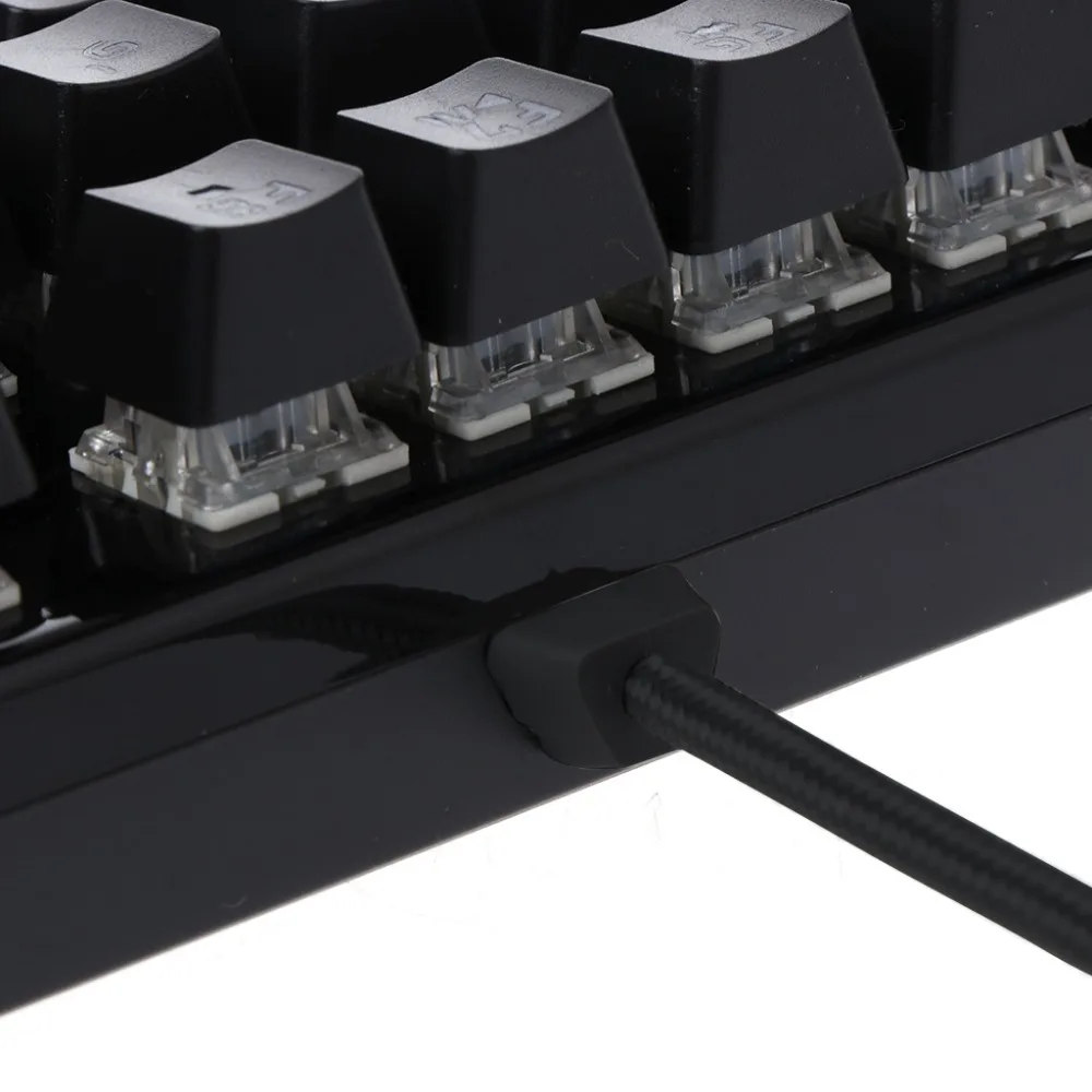 Механическая клавиатура USB Проводная и RGB мышка с подсветкой Pad набор ковриков Красочный светодиодный подсветка 87 клавиш анти-ореолы игровые аксессуары