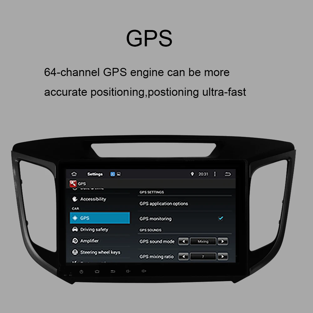 Автомобильный GPS для Hyundai Creta IX25 8 ядер Android 9 0 4 Гб ОЗУ Wi Fi BT RDS радио навигация карта