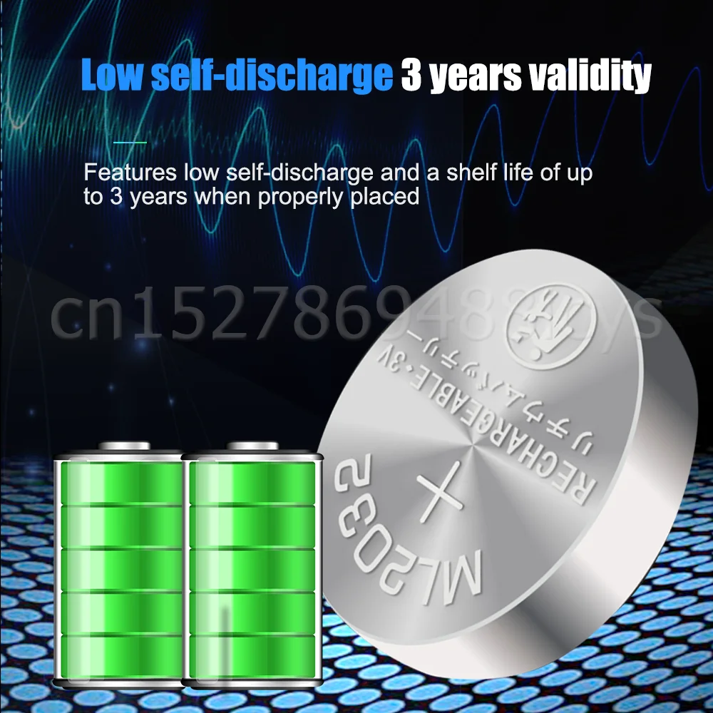 Литиевая аккумуляторная батарея ML2032 3 в 2-10 шт. заменяет CR2032 CR 2032 DL2032 ECR2032 для
