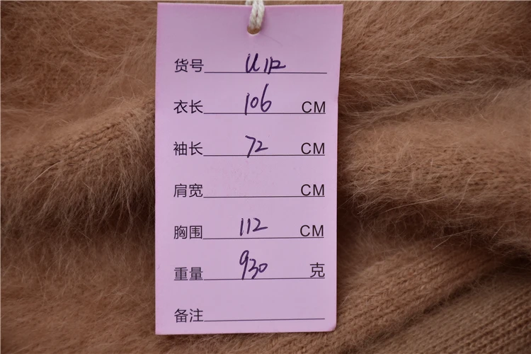 

82 mujer femme long winter heavy thick plush mink cashmere cardigans angora fur knitwear wool loose sweater coat jacket