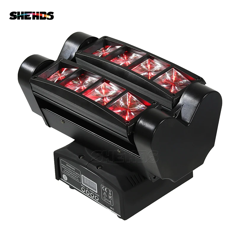 Профессиональный светодиодный мини светильник с движущейся головкой 4 шт./лот 8x10