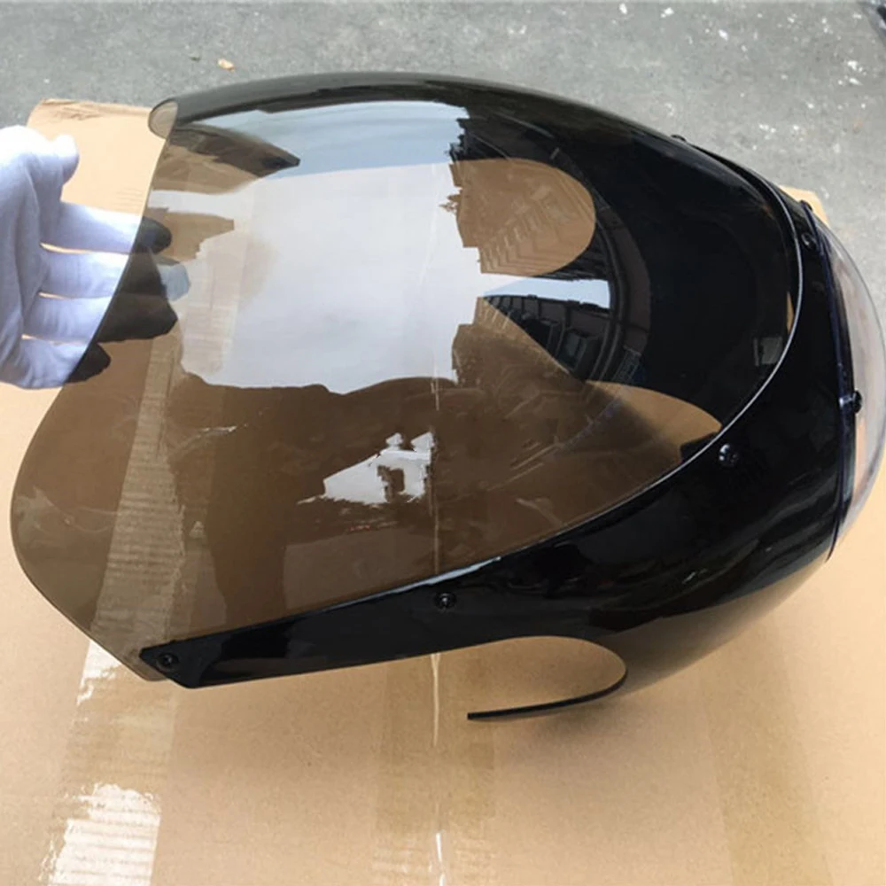 

7'' Motorcycle Headlight Retro Cafe Racer Fairing Windshield Windscreen