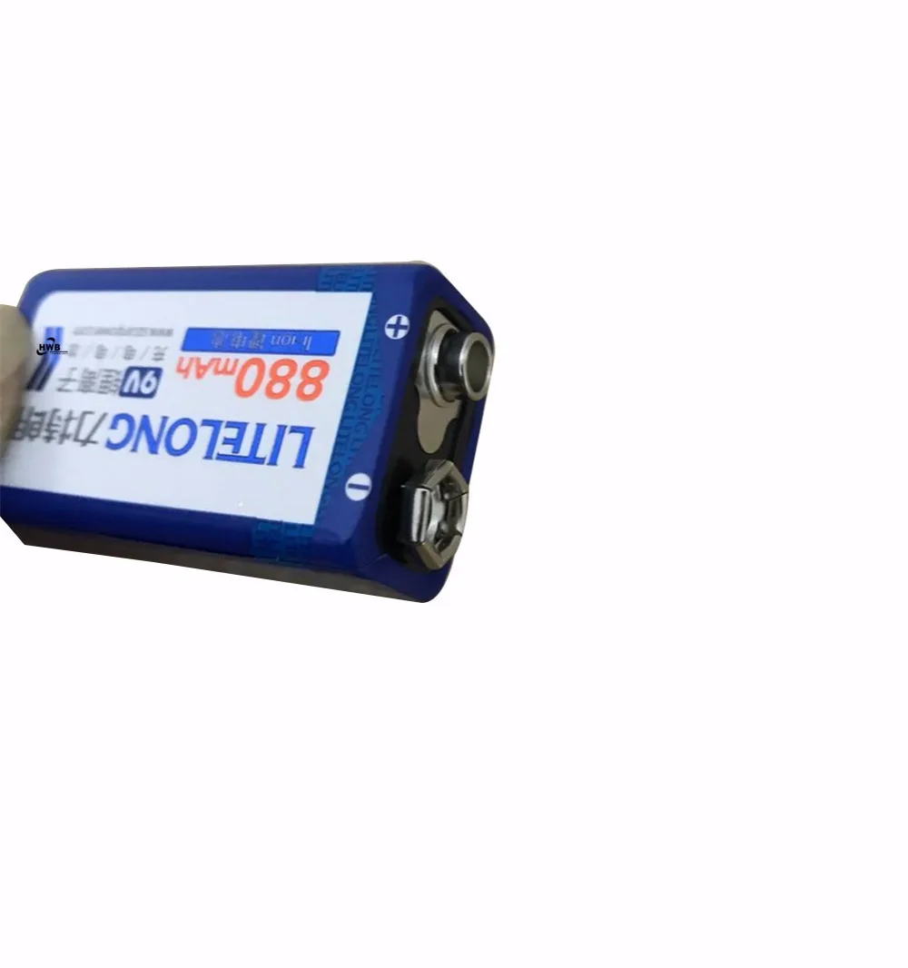 Литий-ионный перезаряжаемый аккумулятор 9 В 880 мАч 2 шт. | Электроника