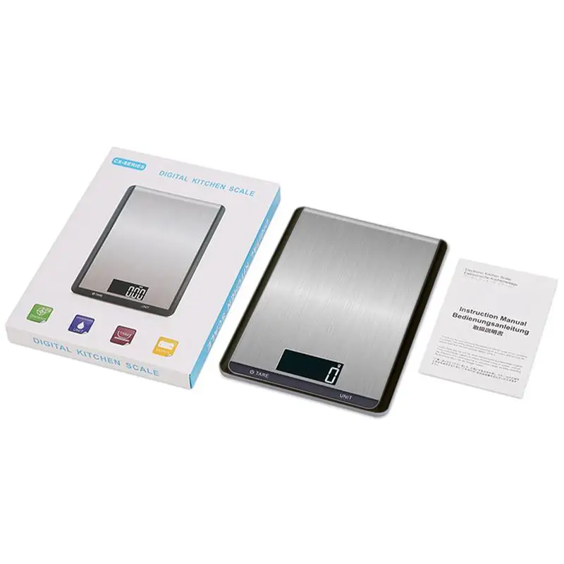 

Digital Kitchen Food Scale Electronic Balance Stainless Steel Multifunction Measuring Weight Tool LCD Electronic Gram Scale