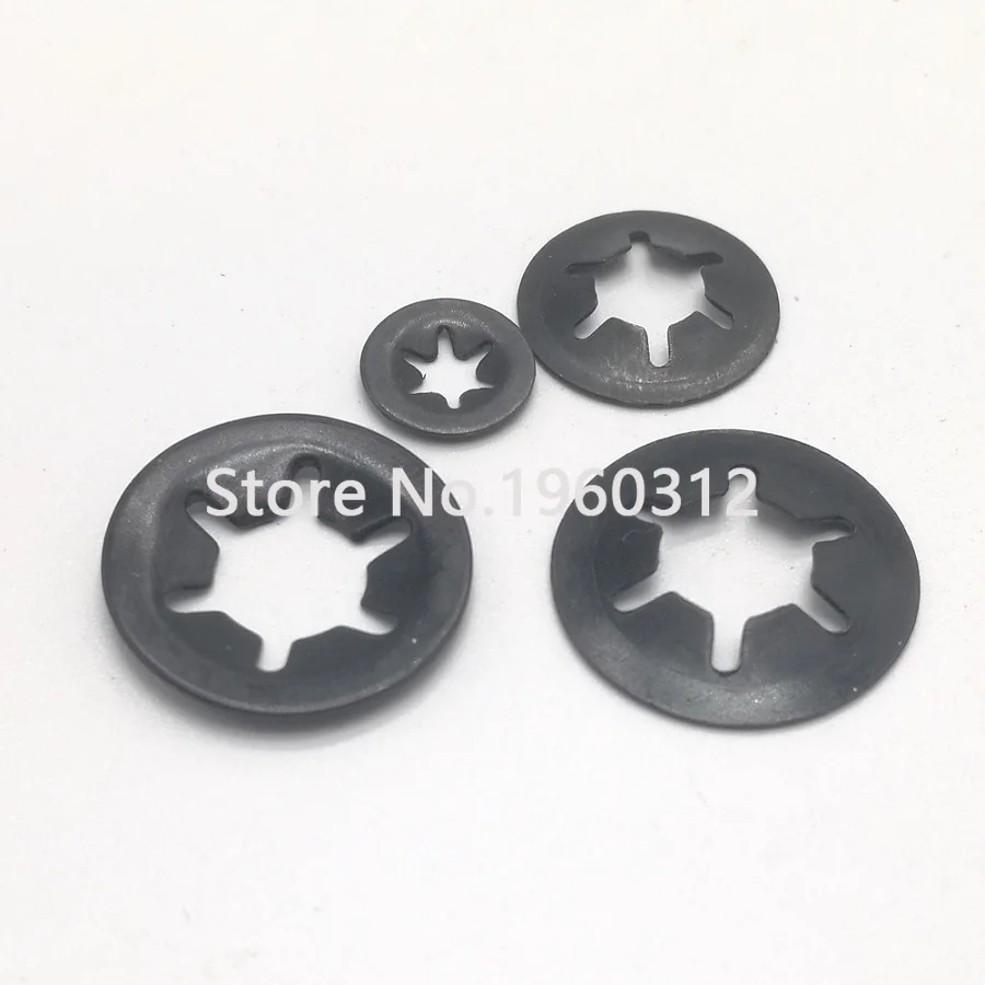 100 шт. клип-шайба с замком в форме звезды кнопка включения и фиксации |