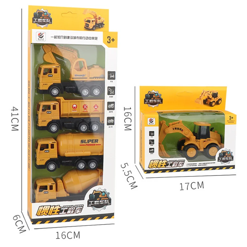 Мини имитация инженерных автомобилей Литые пластиковые Автомобили строительная