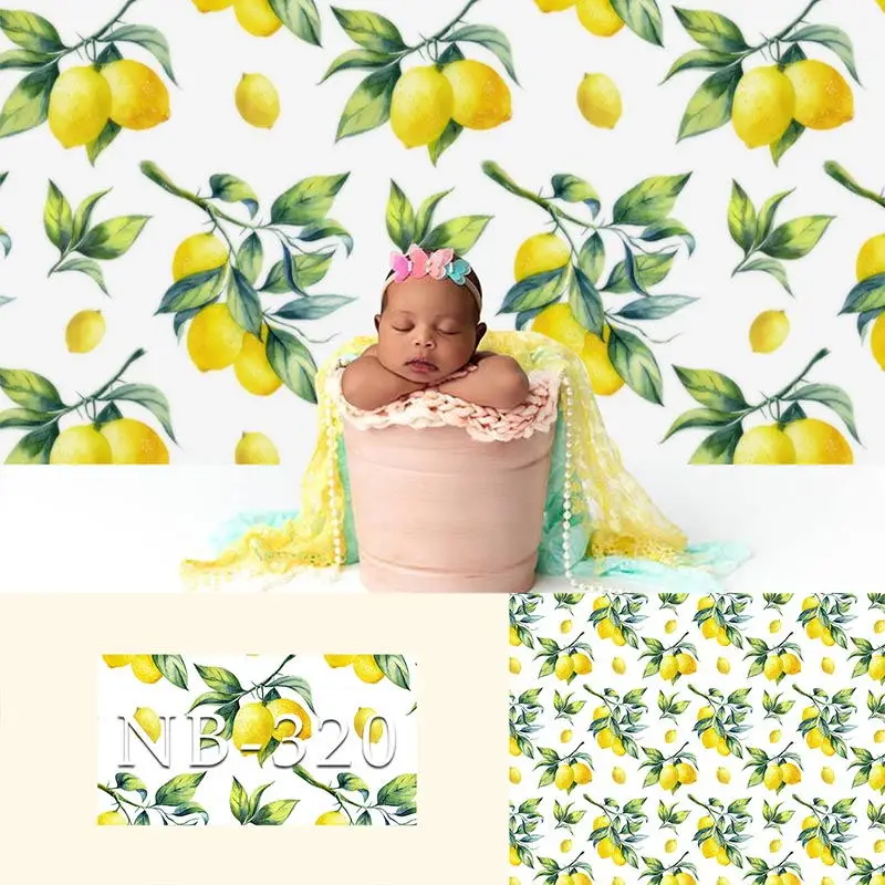 Лимон фон для фотосъемки Новорожденный ребенок душ фотобудки студия дети