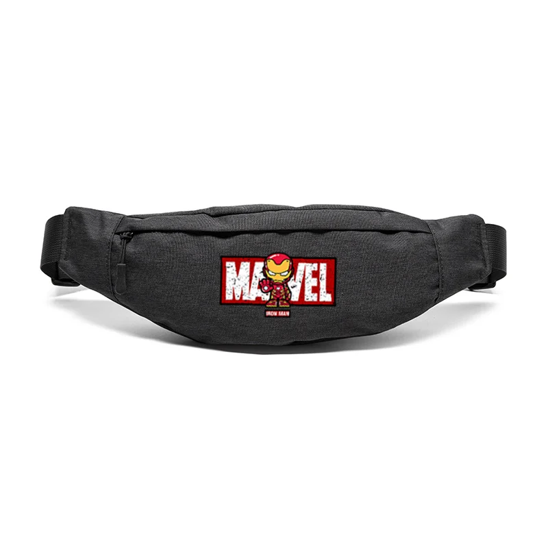 

Disney Marvel Iron Man New Fashion Boy's Waist Bag High-quality Oxford Chain Luxury Brand Multifunctional Student Chest Bag