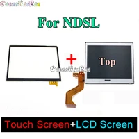 1set for ndsl touch screen digitizer glass display touch panel top bottom upper lower lcd screen for nintend ds lite