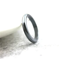 free shipping fashion party jewelry 5a quality 4mm wide cut hematite ring rainbow ring 1 piece