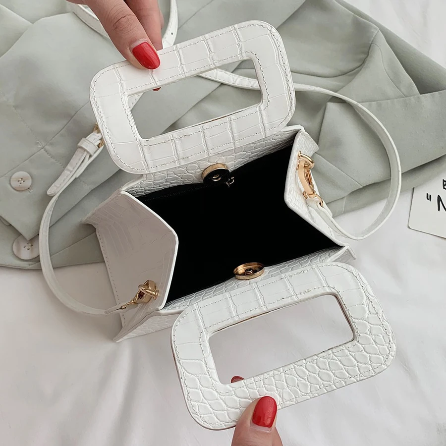 

Luxury Bags for Women 2020 Fashion Design Handbags PU Leather Stone Pattern Shoulder Bag Ladies Crossbody Bags Small Tote Bag