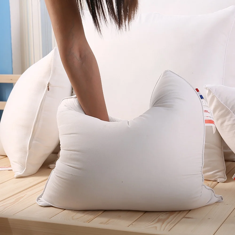 

40x40/45x45/50x50/65x65/70x70 Pure Color Cushion Core Throw Pillow Inner Cushion Filling Core Home Decor Supplies for Beds White
