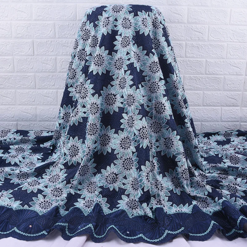 

African Lace Fabric 2019 High Quality French Voile Lace Fabric Embroidery Floret Nigerian Fabric For Wedding Dress Party A1728