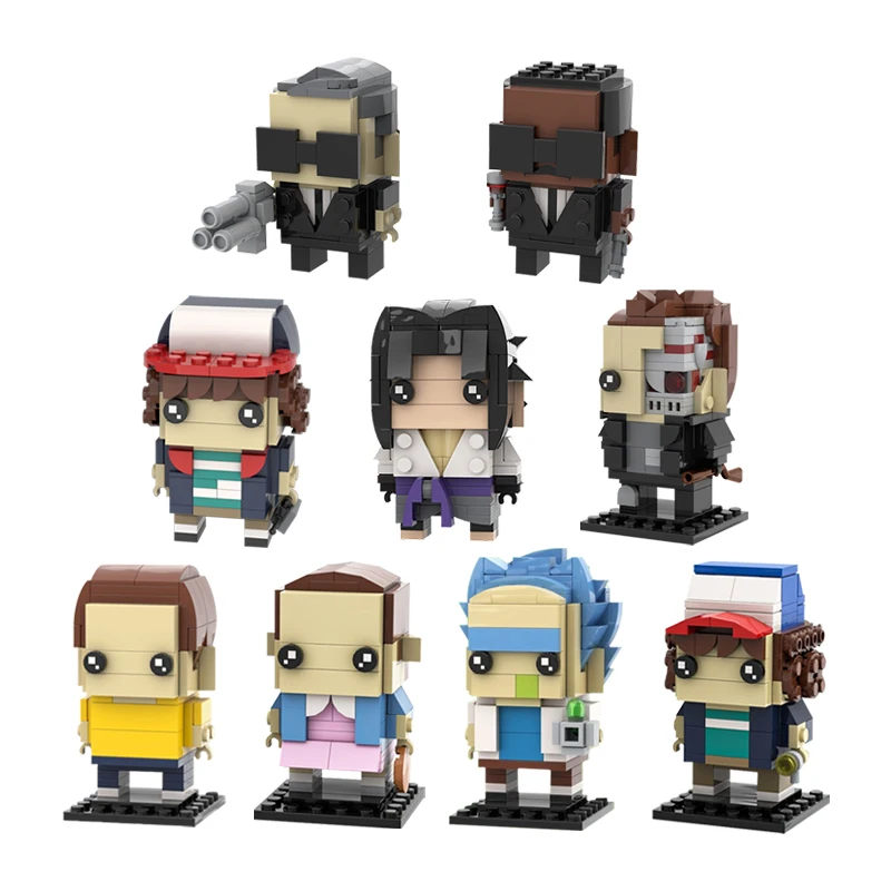 

Mini Building Blocks Cartoon Figures Characters Stranger Things Bricksheadz Collection Bricks Assemble Kids Toy Gifts