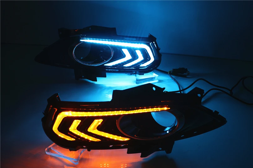 Автомобильная проблесковая 2 шт. дневные ходовые огни 12В Светодиодный дневной