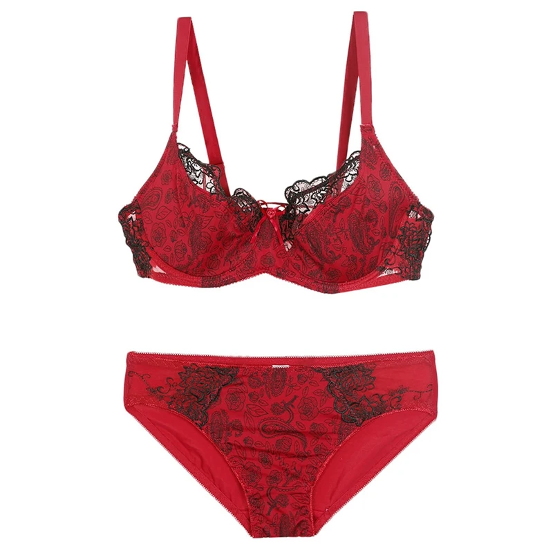 

DaiNaFang Brand Large Size Lingeries Womens Push High Lace Sexy Bra Sets Suit Breathable Slim Fashion Underwear