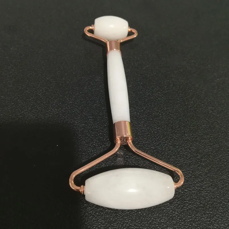 Великолепные белые мраморные массажные ролики натуральные драгоценные камни