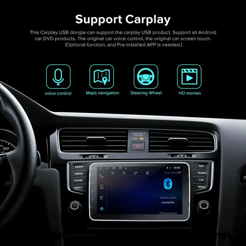 Автомобильный мультимедийный плеер 1 Din 9/10 дюймов 4 ядра стерео для Android с