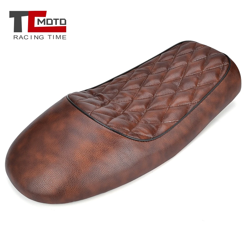 

Motorcycle Retro Seat Brown Vintage Hump Seat Cafe Racer Saddle For Honda CB CL GN CB125S CB200 CB350 CB400 CB500 CB550 CB750