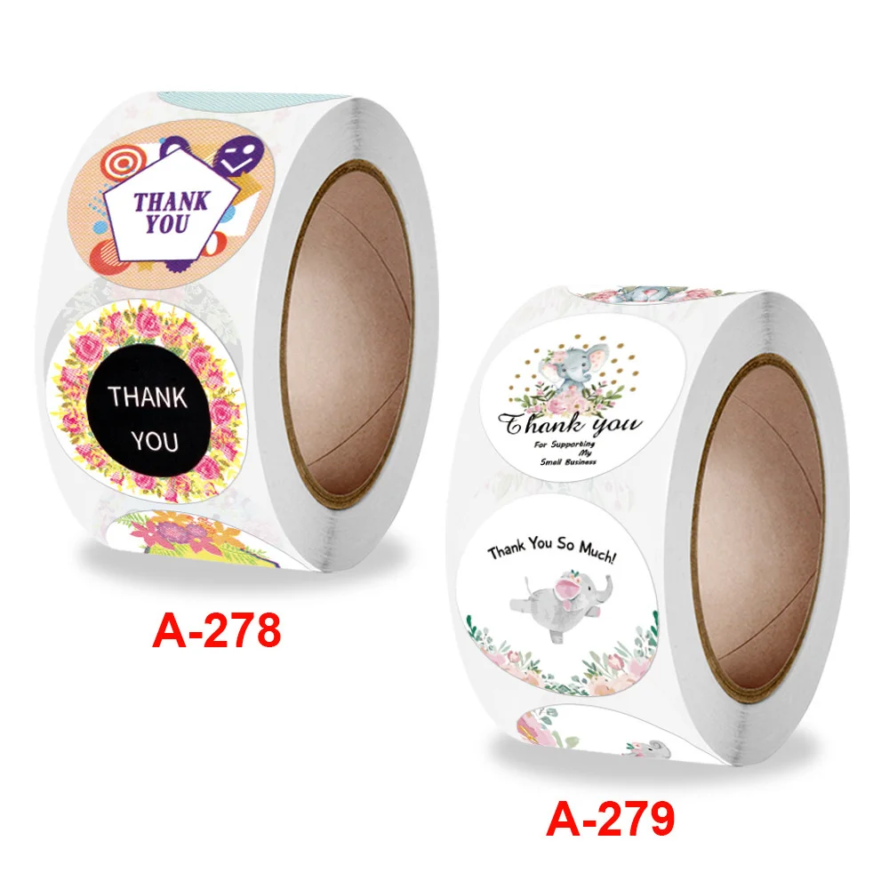 

Наклейки с круглыми цветами, спасибо, красочный красивый Котик с животными, наклейка на подарок