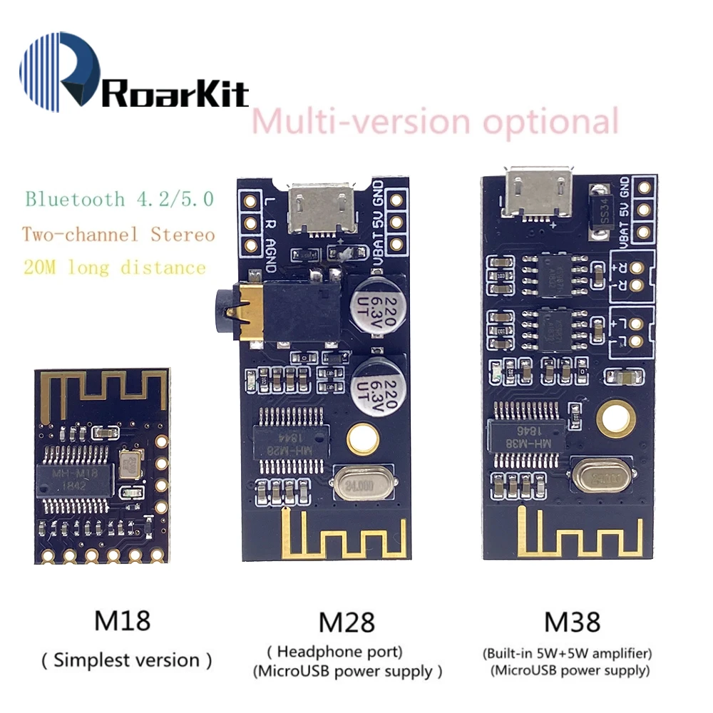 Плата mp3-декодера MH-MX8 M18 M28 M38 плата с Bluetooth 4 2 5 0 аудио модуль для самостоятельного